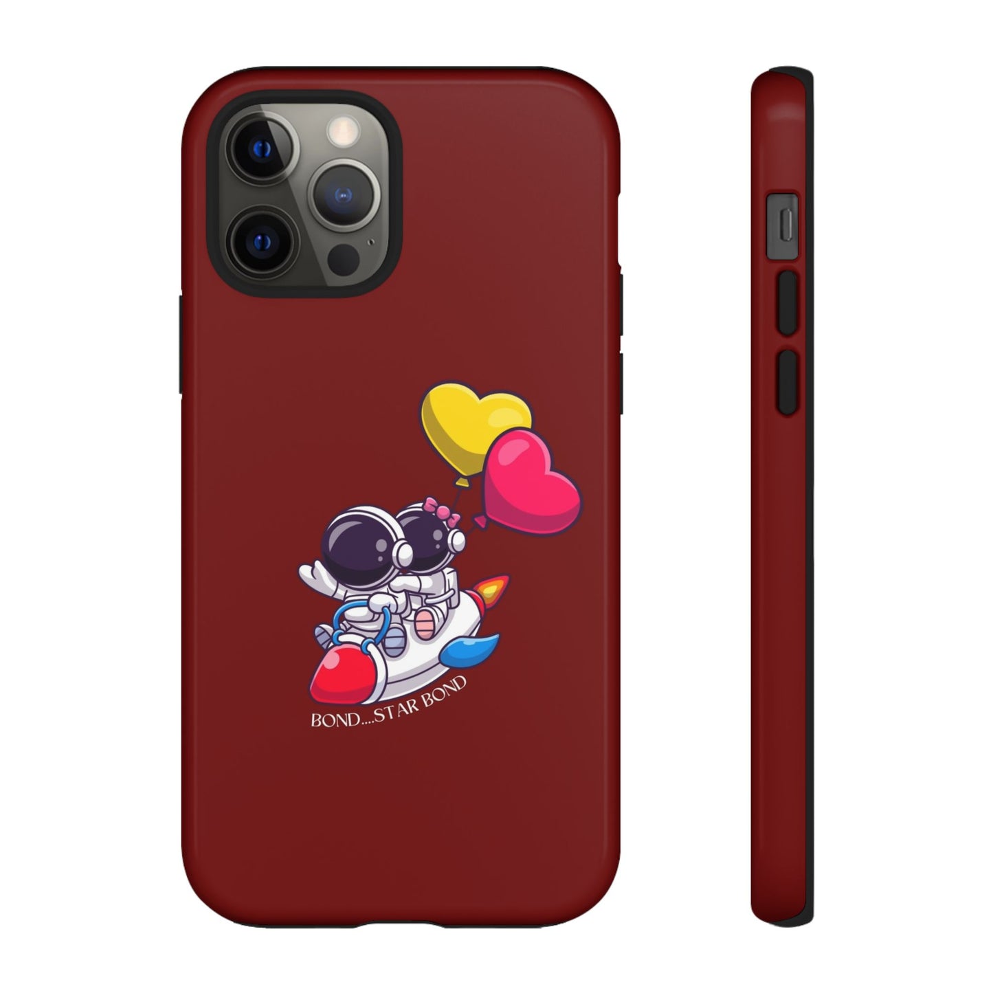 Cute Astronaut Phone Case - Love in Space Design for Couples