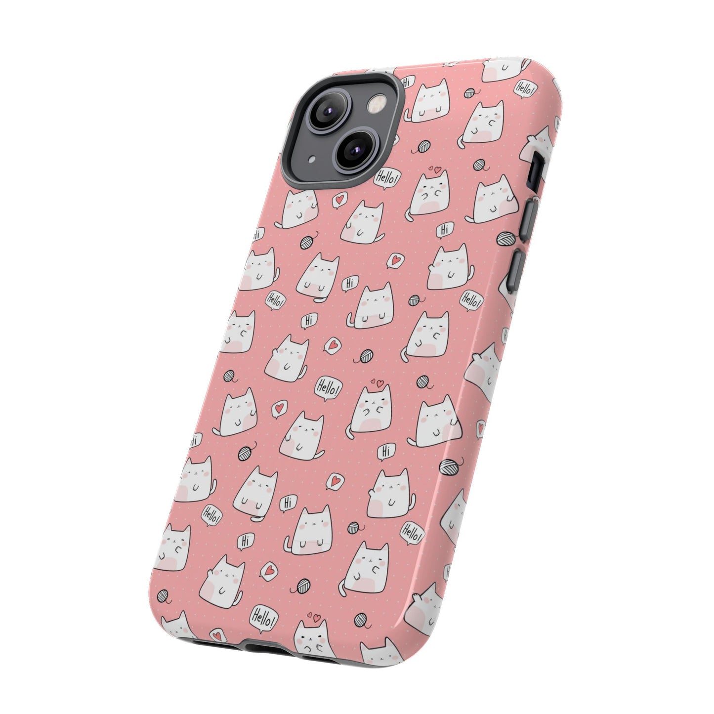Tough Phone Case, Durable Glossy Cover, Trendy Stylish Design, Cute Protection for Smartphones