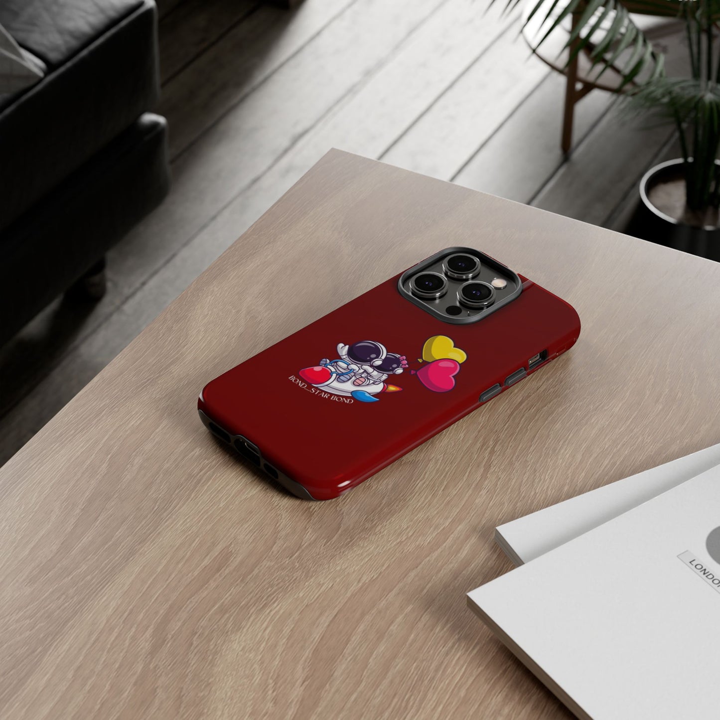 Cute Astronaut Phone Case - Love in Space Design for Couples