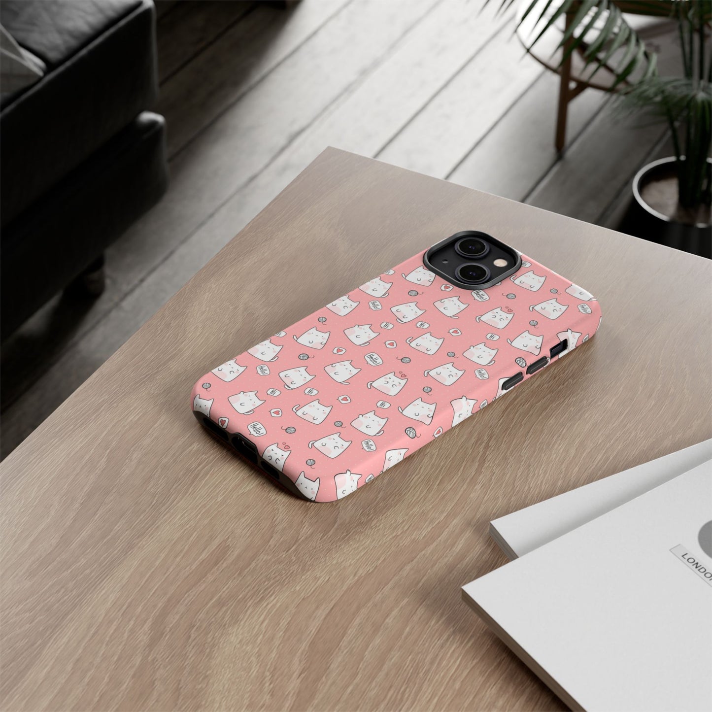 Tough Phone Case, Durable Glossy Cover, Trendy Stylish Design, Cute Protection for Smartphones