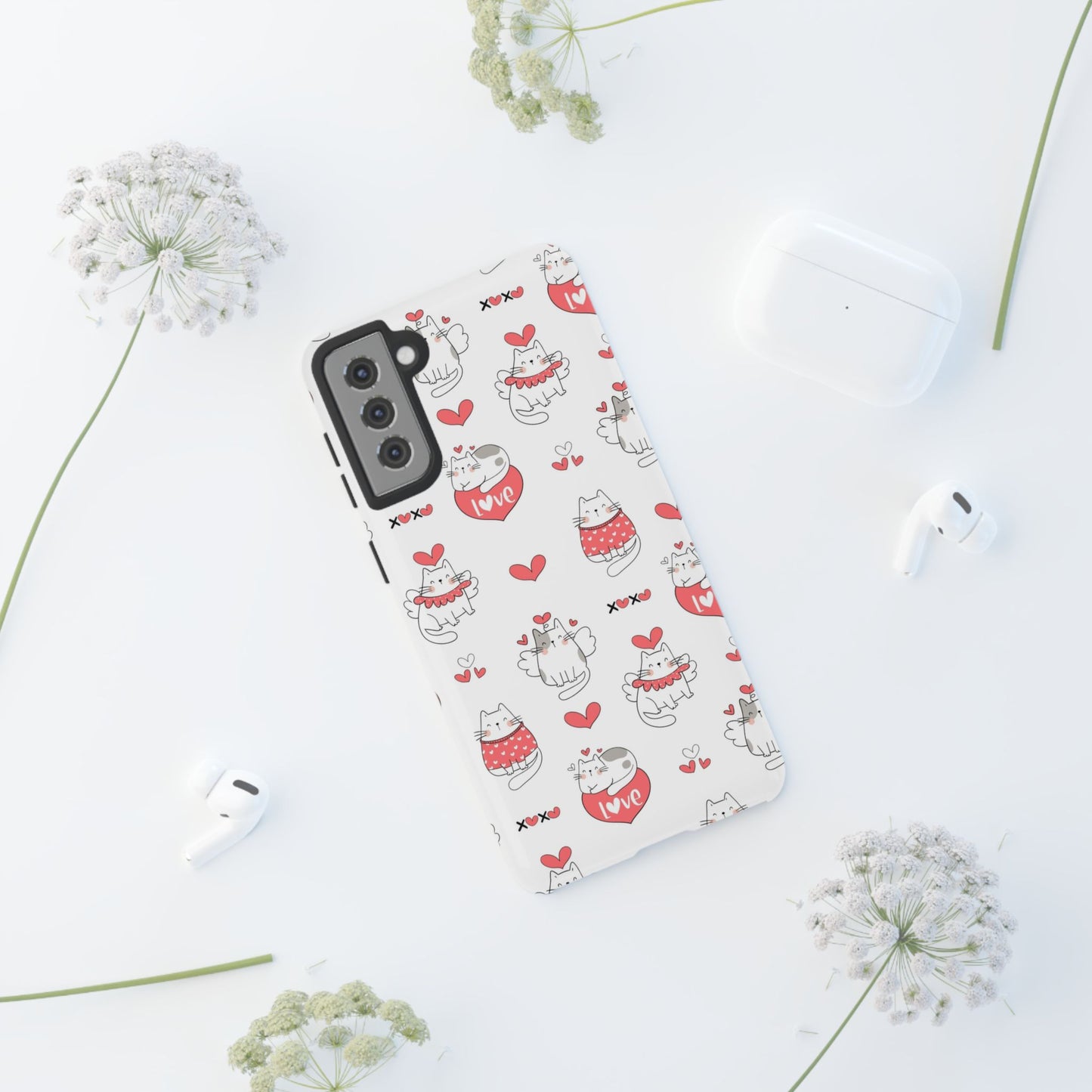 Durable Tough Phone Case, Trendy Glossy Cover, Stylish Cute Design, Perfect for Smartphone Protection