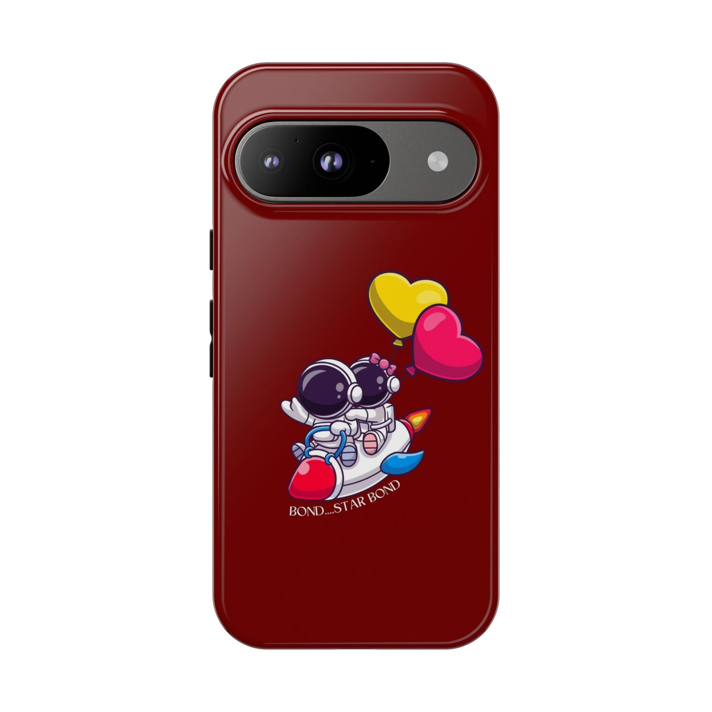 Cute Astronaut Phone Case - Love in Space Design for Couples