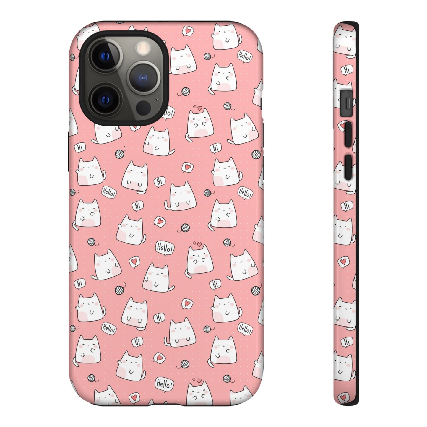 Tough Phone Case, Durable Glossy Cover, Trendy Stylish Design, Cute Protection for Smartphones