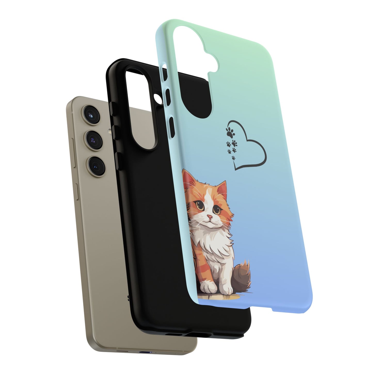 Trendy Tough Phone Case, Glossy Finish, Durable and Stylish, Cute Design for Smartphone Protection