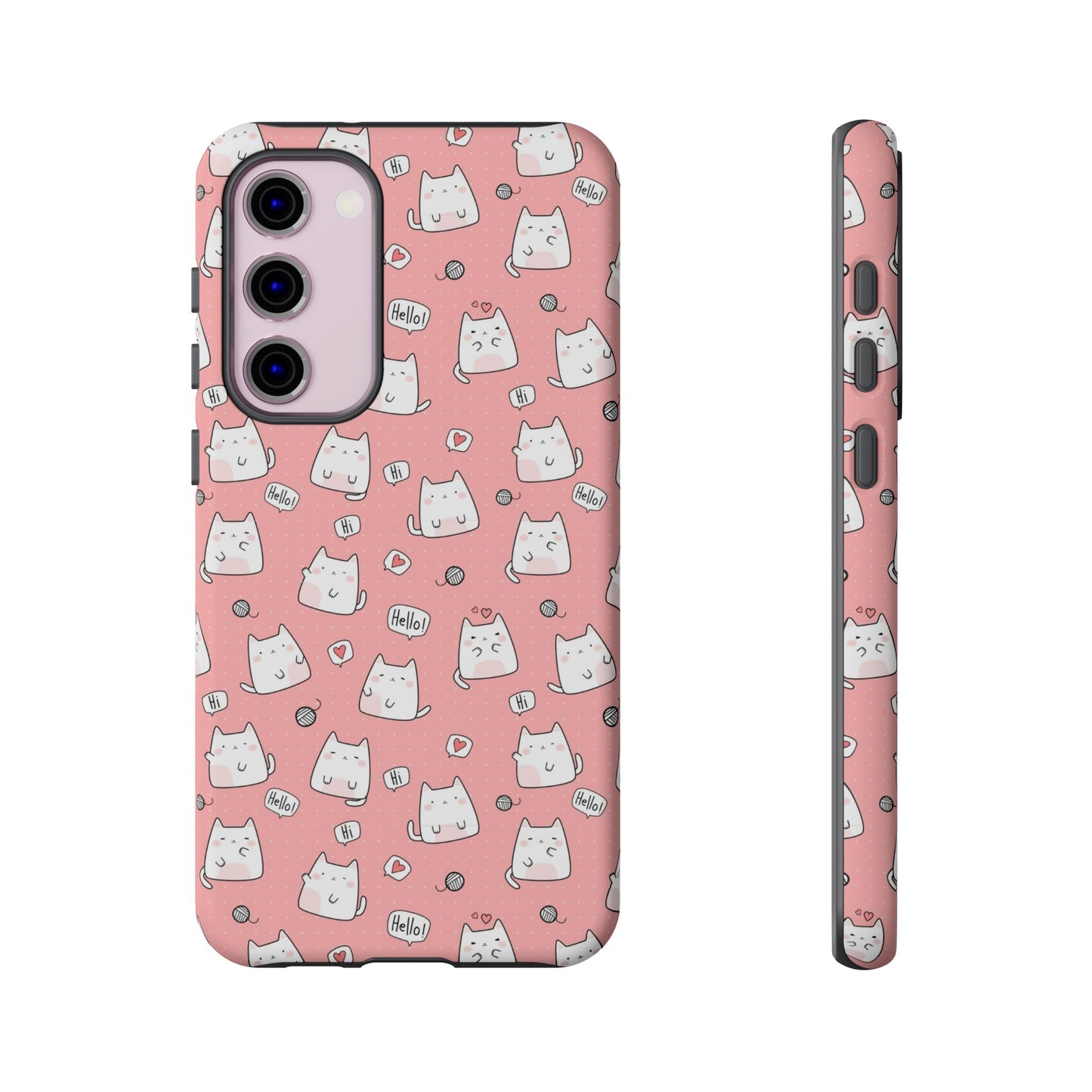 Tough Phone Case, Durable Glossy Cover, Trendy Stylish Design, Cute Protection for Smartphones