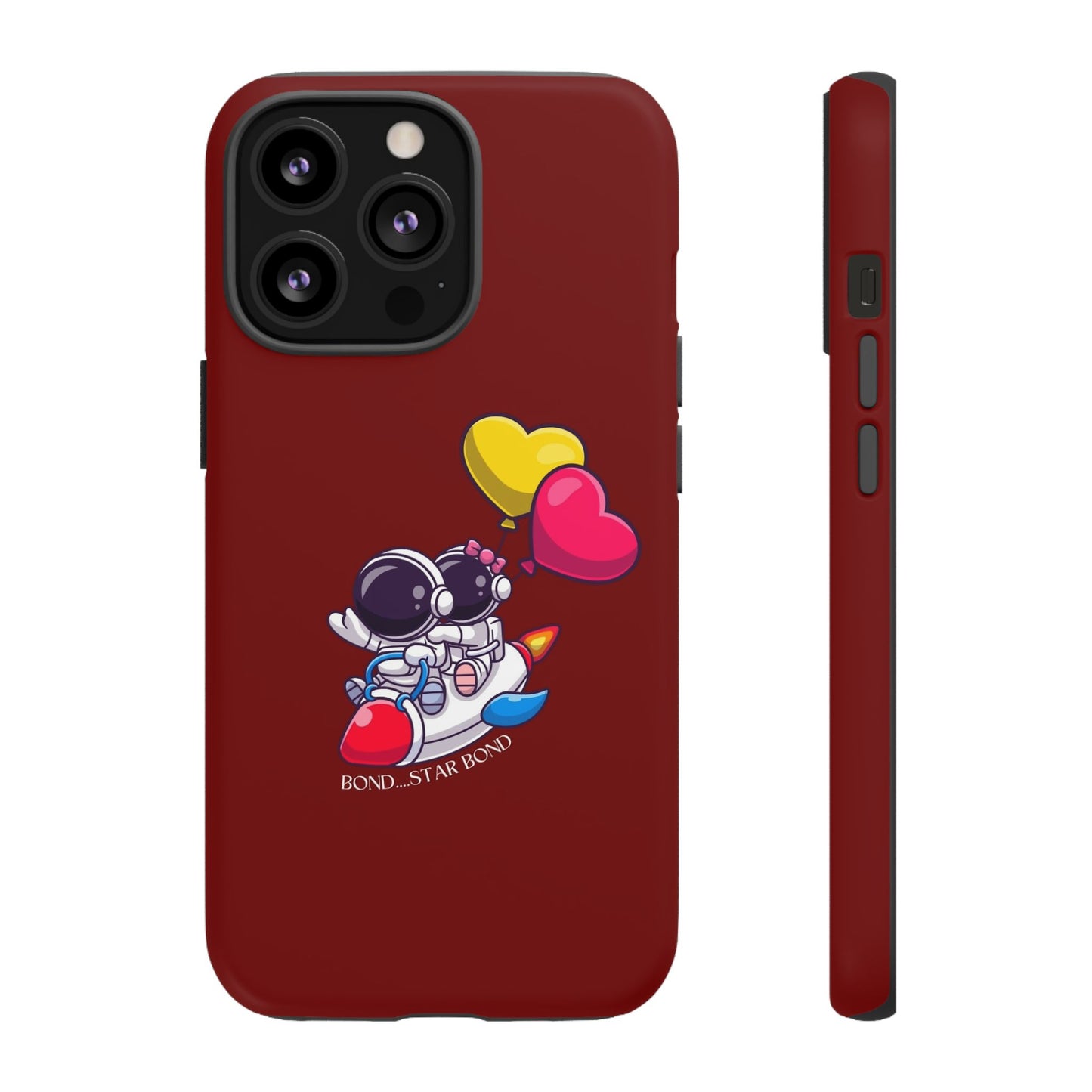 Cute Astronaut Phone Case - Love in Space Design for Couples