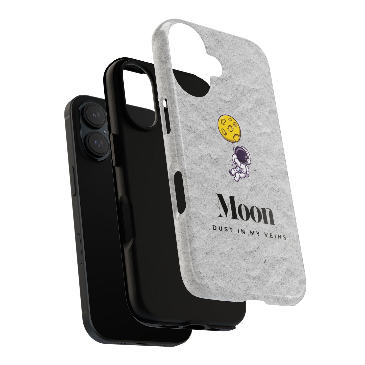 Astronaut Moon Phone Case - "Dust in My Veins" Durable Tough Case