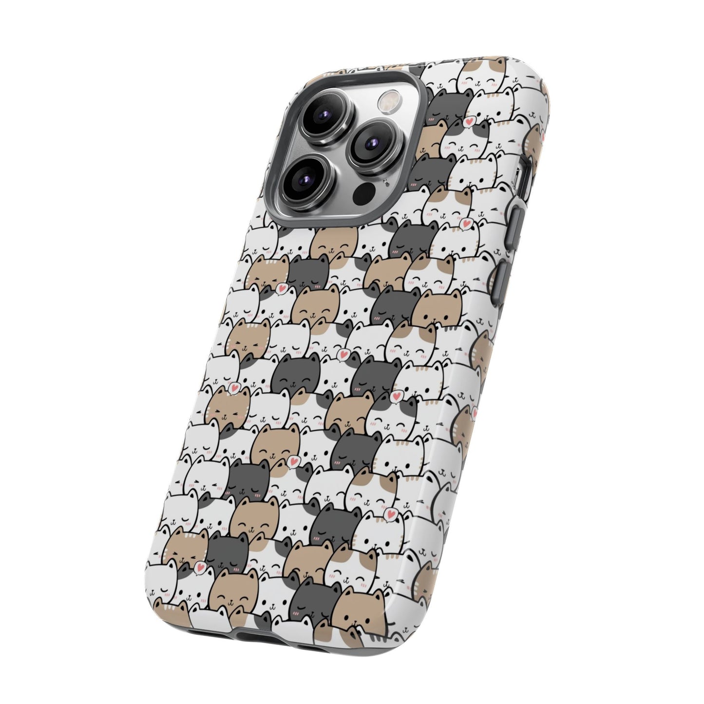 Tough Phone Case, Glossy Cute Finish, Durable and Stylish Design, Trendy Smartphone Protection