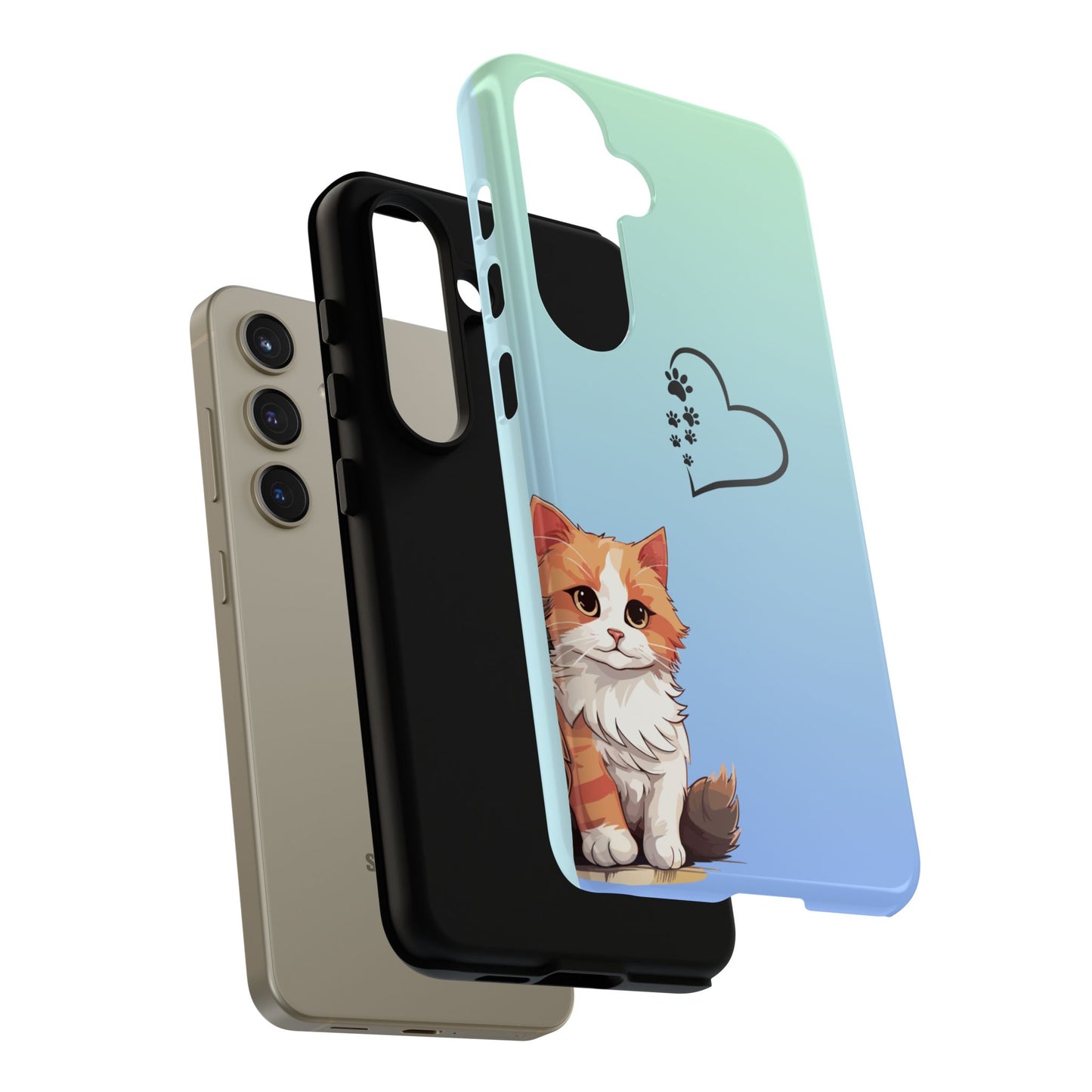 Trendy Tough Phone Case, Glossy Finish, Durable and Stylish, Cute Design for Smartphone Protection