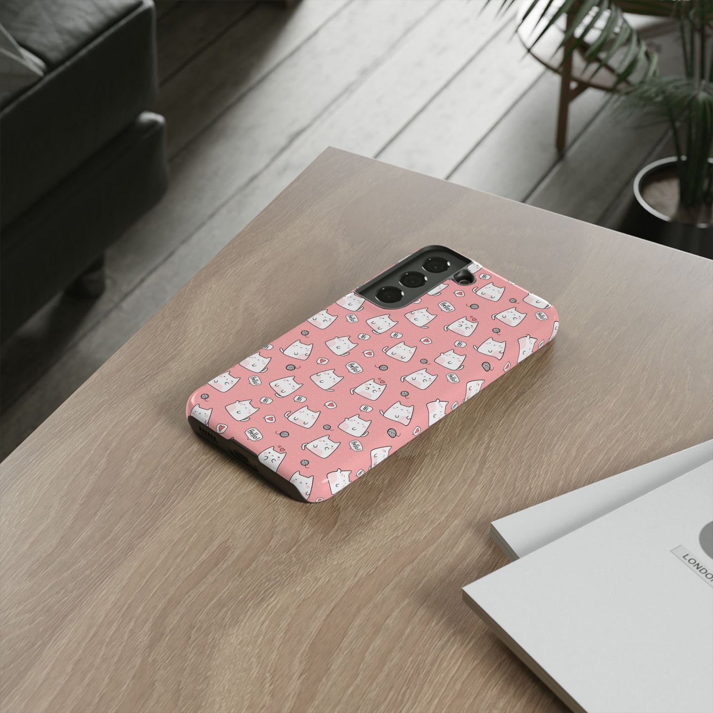 Tough Phone Case, Durable Glossy Cover, Trendy Stylish Design, Cute Protection for Smartphones