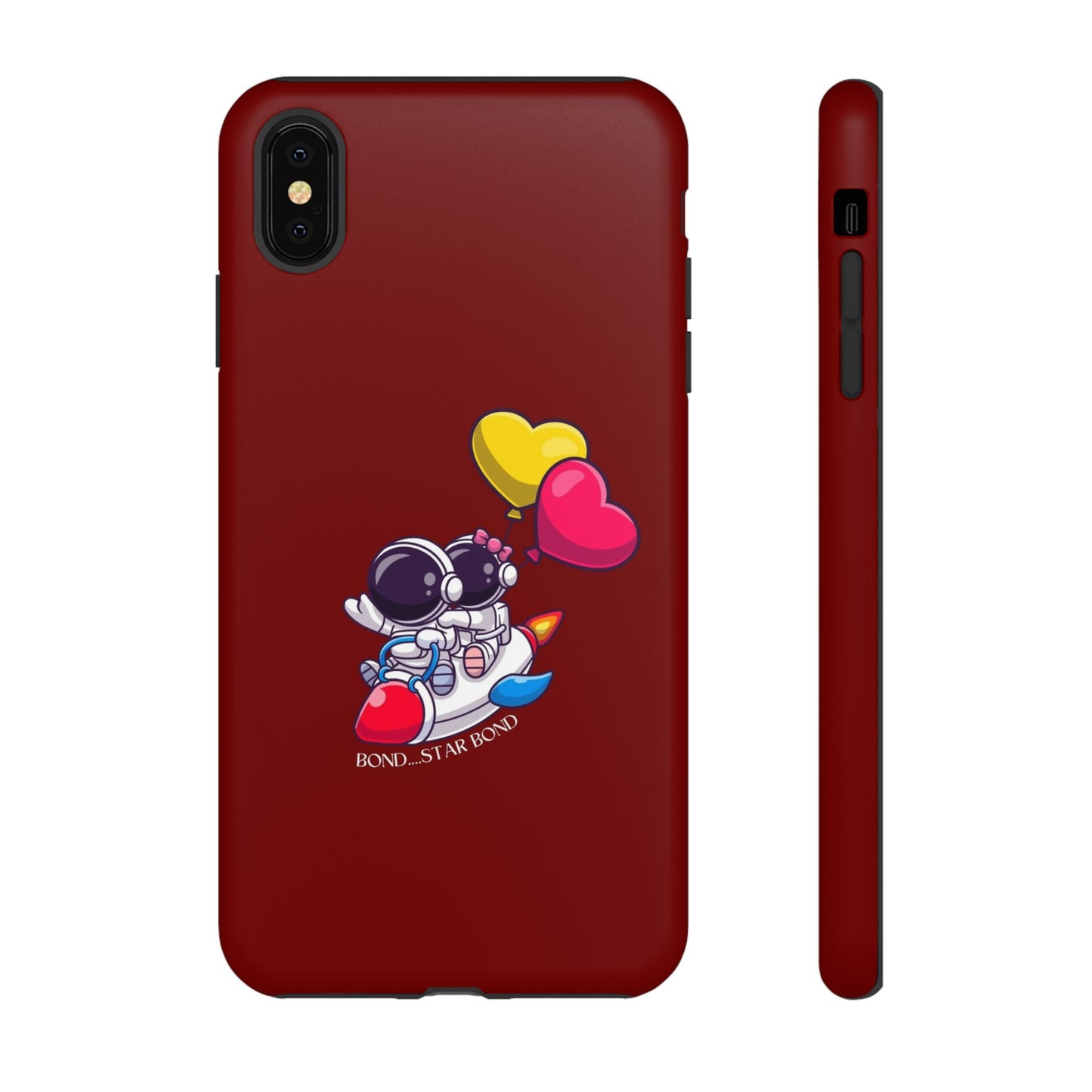 Cute Astronaut Phone Case - Love in Space Design for Couples