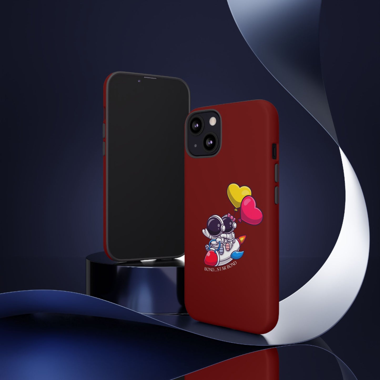 Cute Astronaut Phone Case - Love in Space Design for Couples