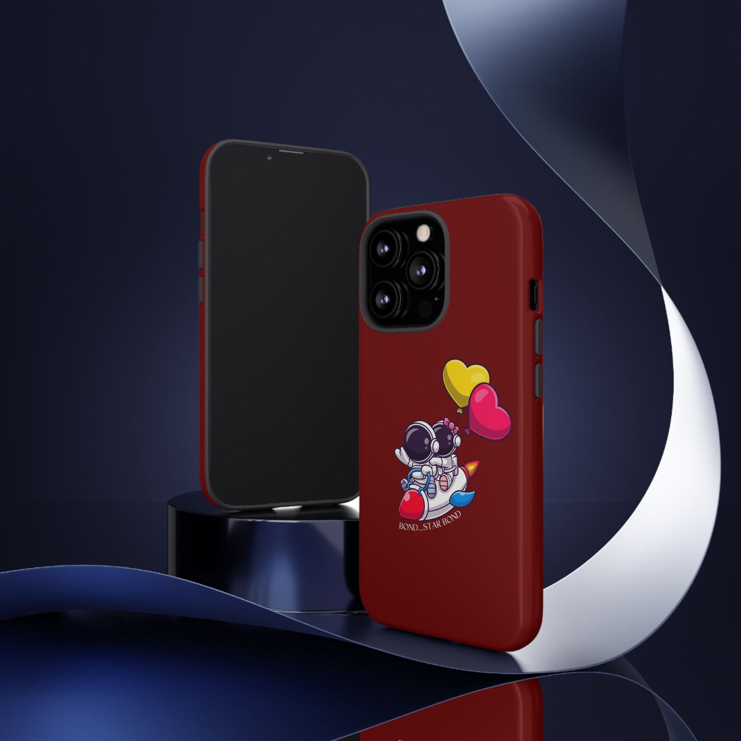 Cute Astronaut Phone Case - Love in Space Design for Couples