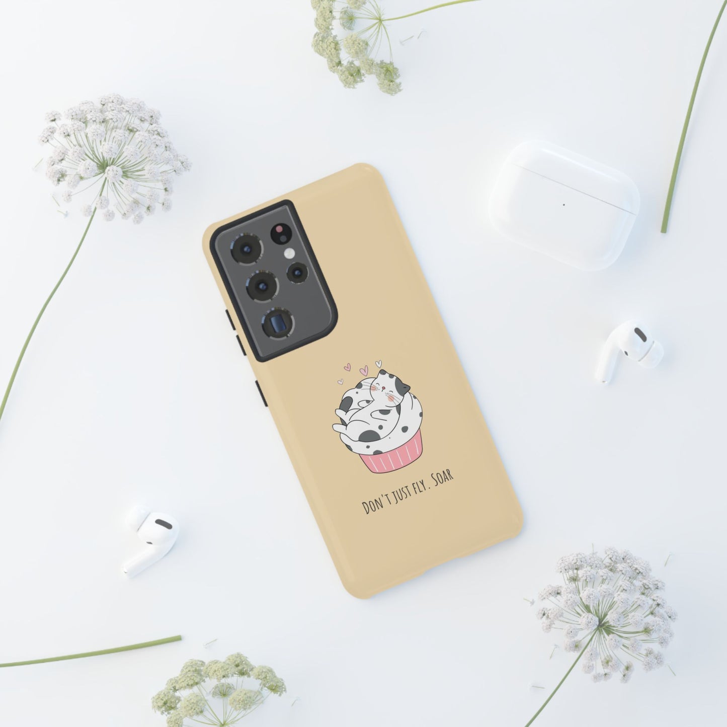 Tough Phone Case, Glossy Cute Design, Durable and Stylish, Trendy Smartphone Cover for Daily Use