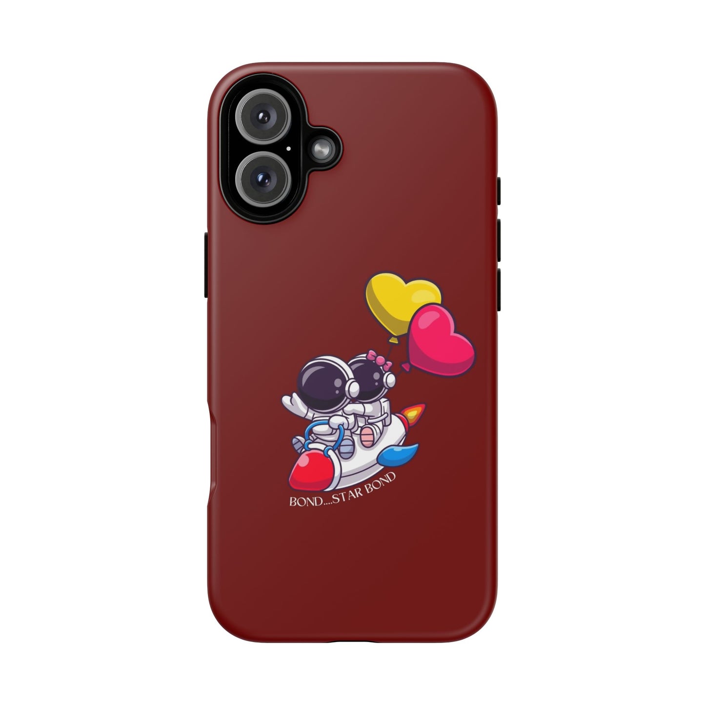 Cute Astronaut Phone Case - Love in Space Design for Couples