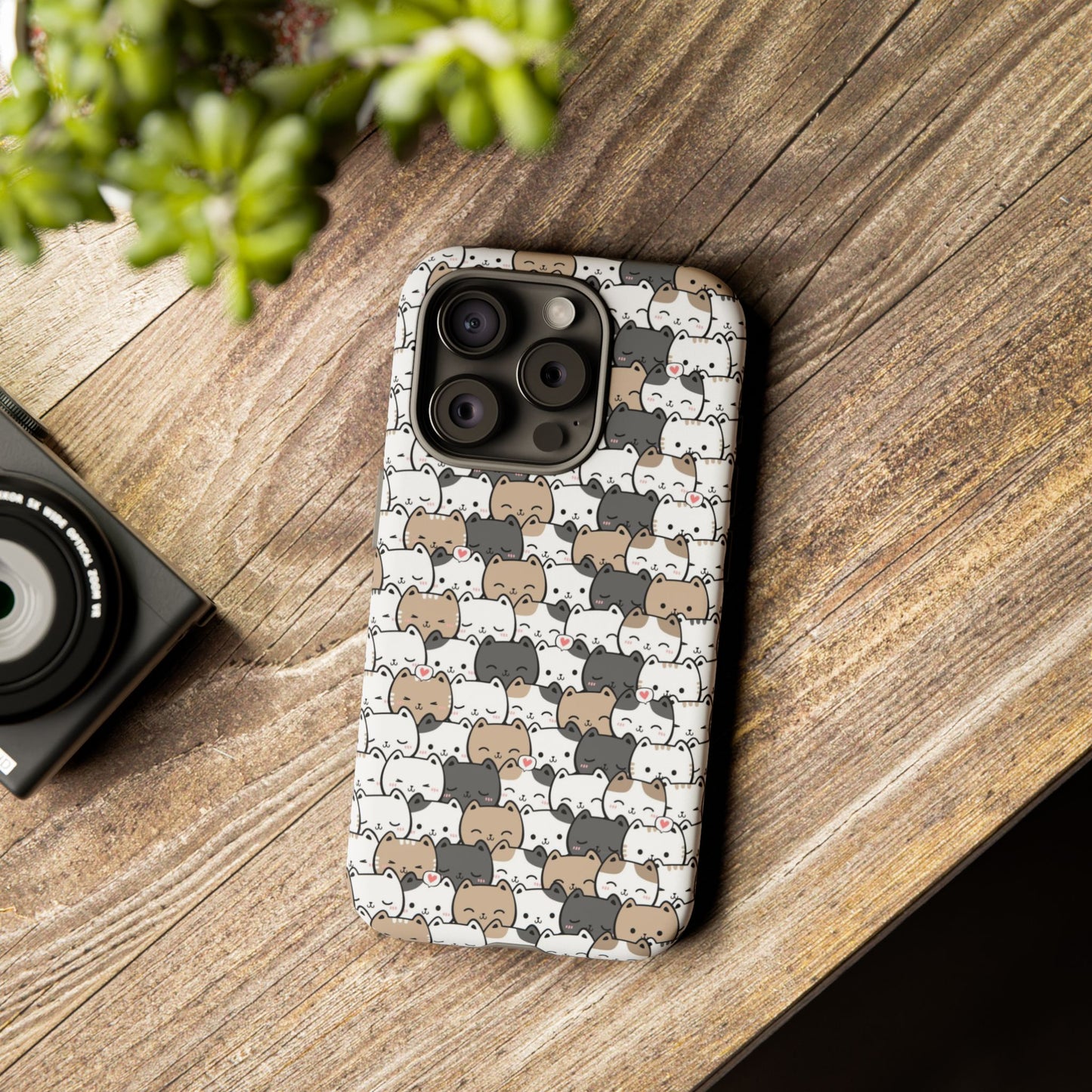 Tough Phone Case, Glossy Cute Finish, Durable and Stylish Design, Trendy Smartphone Protection