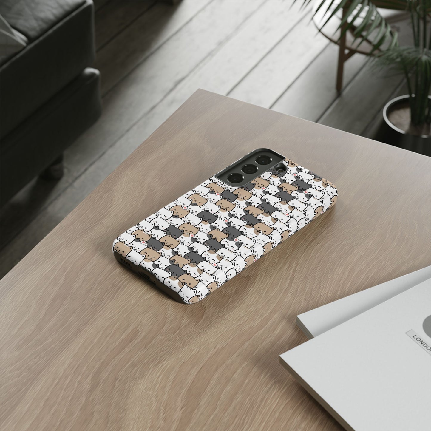 Tough Phone Case, Glossy Cute Finish, Durable and Stylish Design, Trendy Smartphone Protection