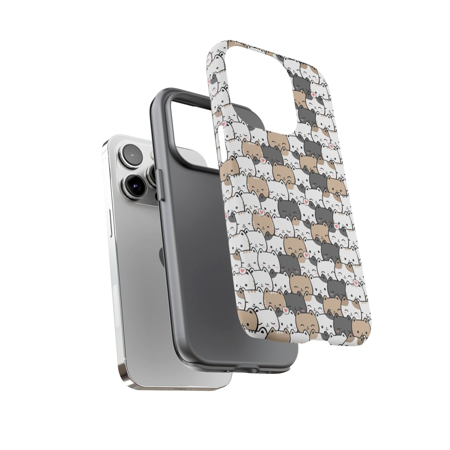Tough Phone Case, Glossy Cute Finish, Durable and Stylish Design, Trendy Smartphone Protection