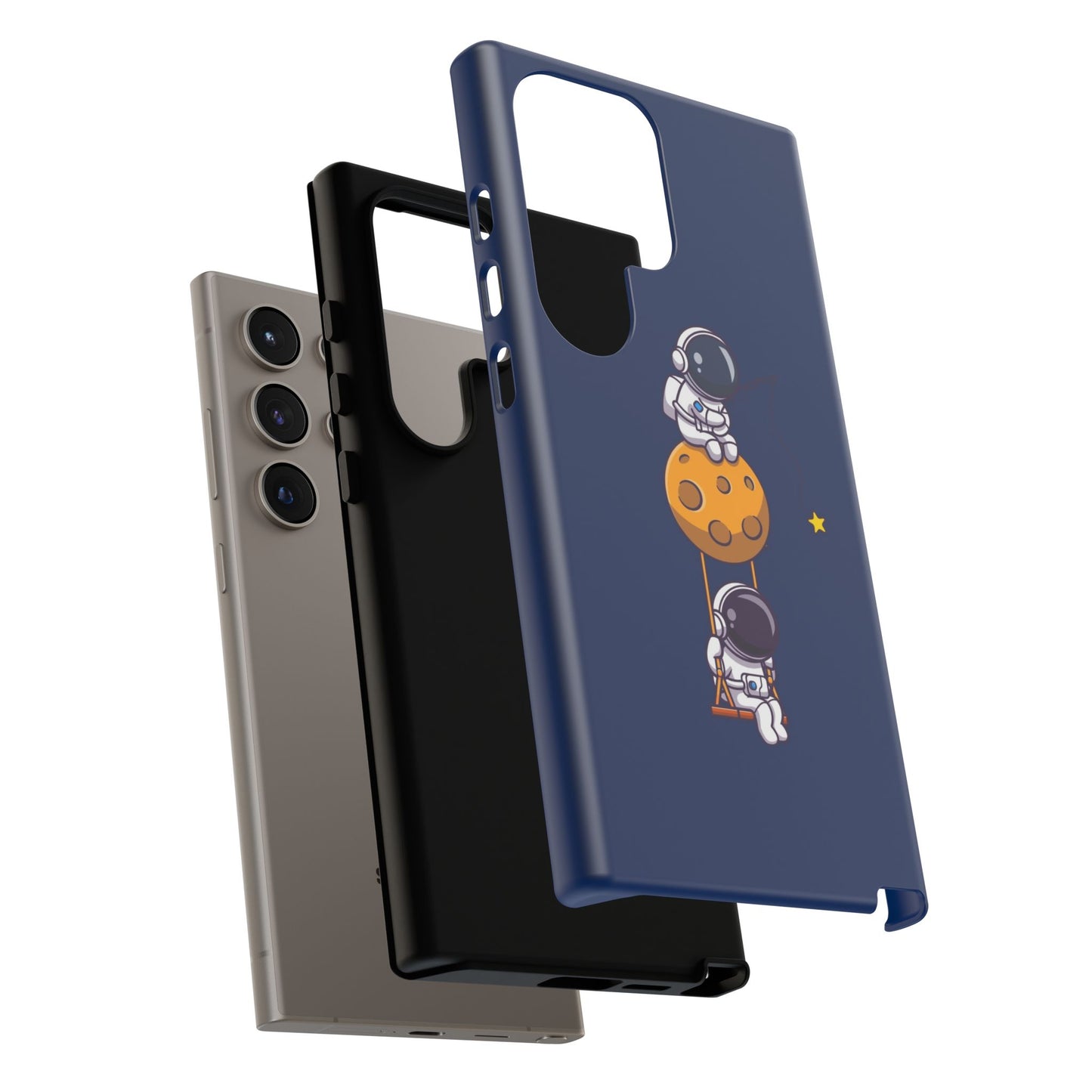 Astronaut Adventure Phone Case - Galaxy Design with Space Explorers