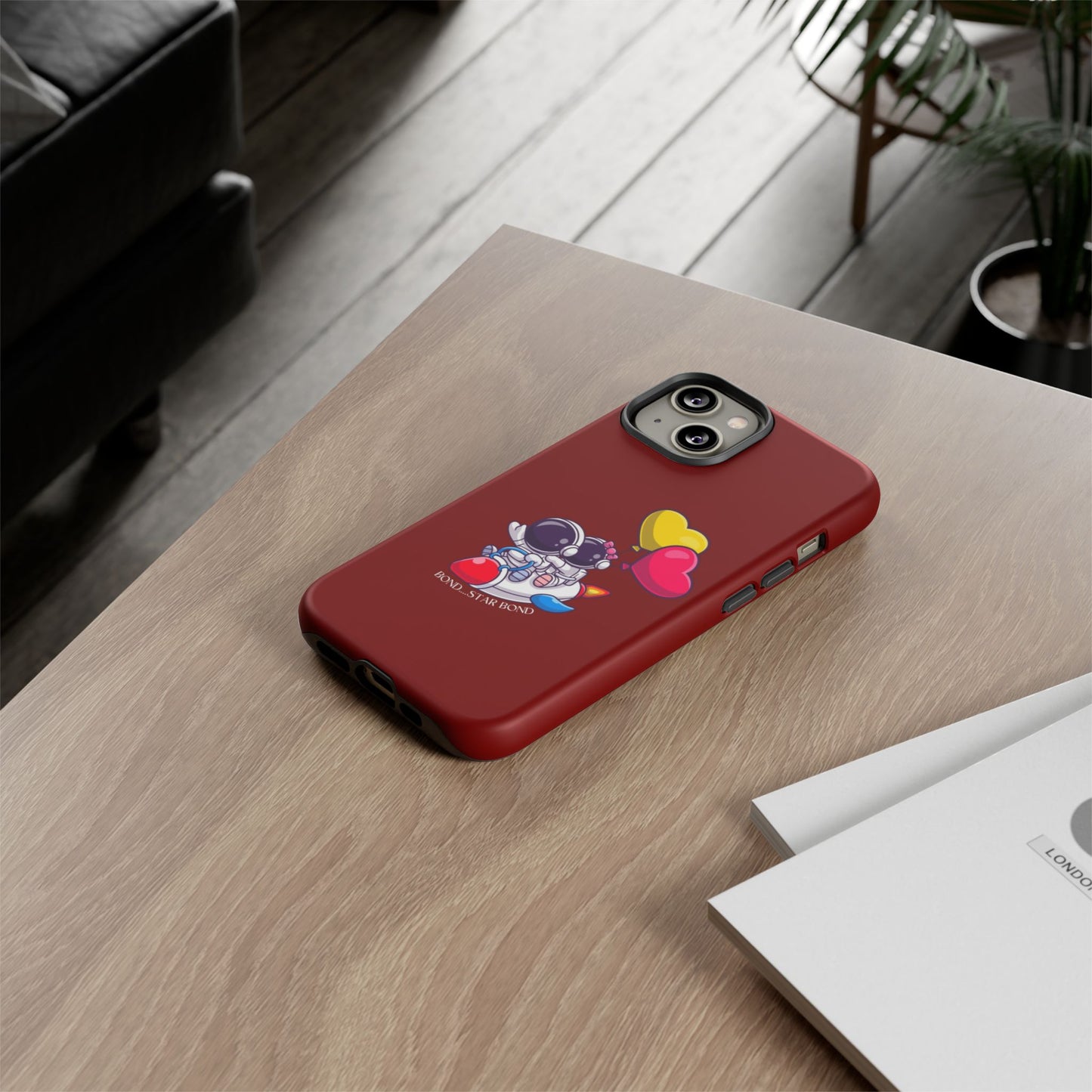 Cute Astronaut Phone Case - Love in Space Design for Couples