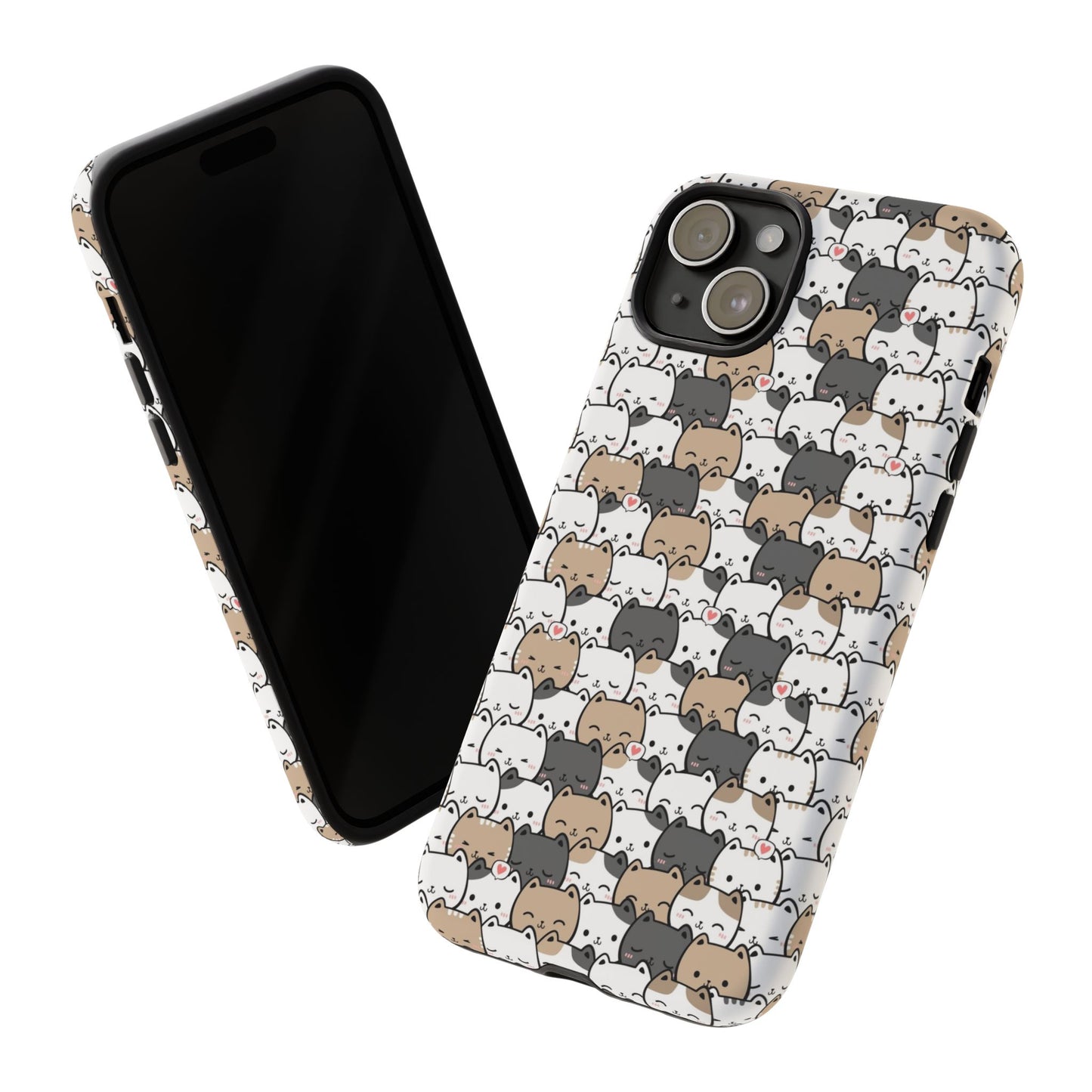 Tough Phone Case, Glossy Cute Finish, Durable and Stylish Design, Trendy Smartphone Protection