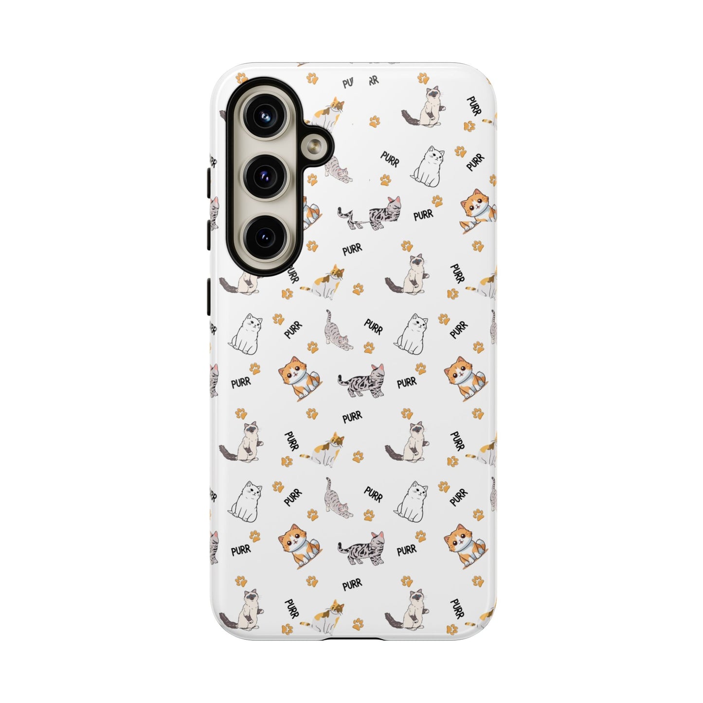 Tough Phone Case, Glossy Finish, Trendy and Cute, Durable Smartphone Protection for Daily Us