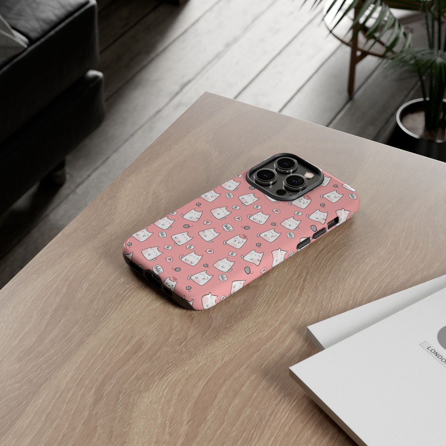 Tough Phone Case, Durable Glossy Cover, Trendy Stylish Design, Cute Protection for Smartphones
