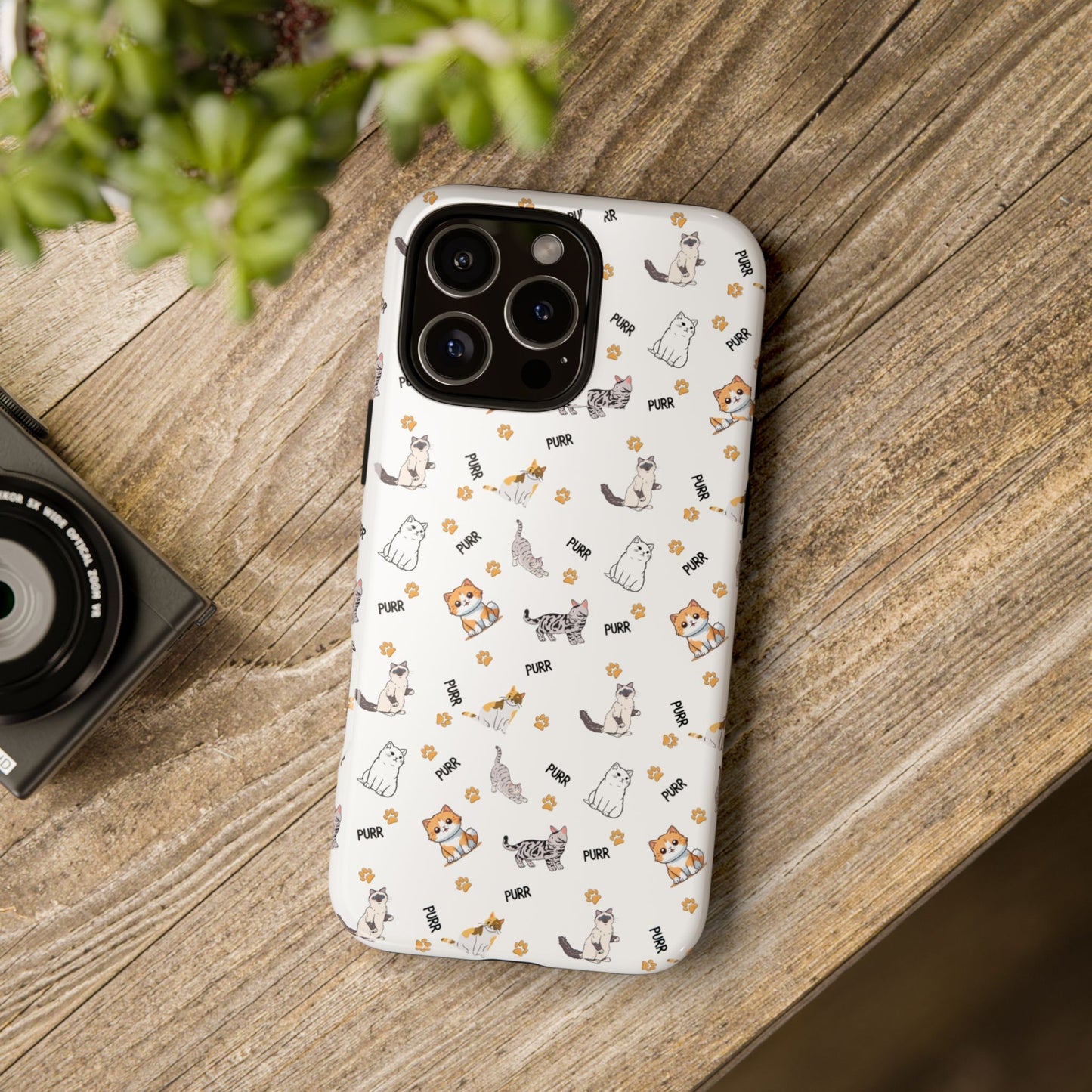Tough Phone Case, Glossy Finish, Trendy and Cute, Durable Smartphone Protection for Daily Us