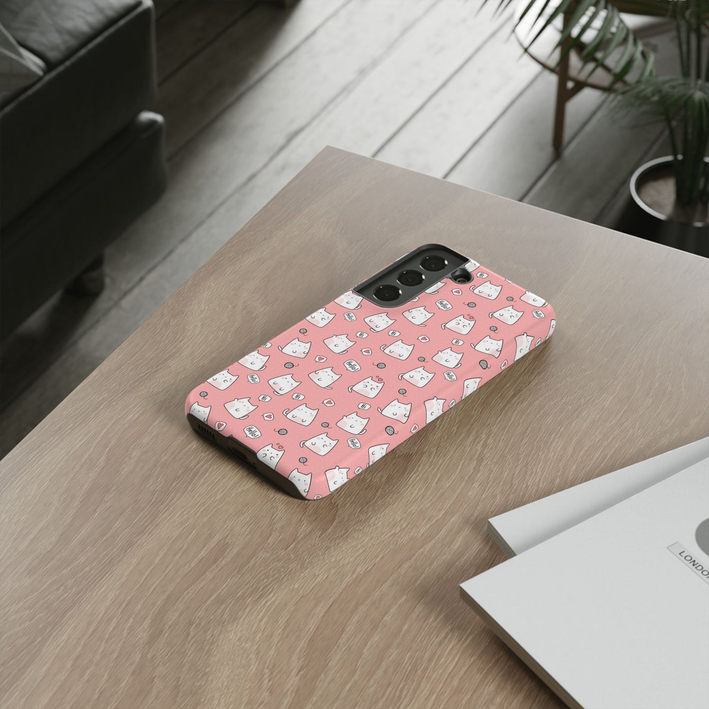 Tough Phone Case, Durable Glossy Cover, Trendy Stylish Design, Cute Protection for Smartphones
