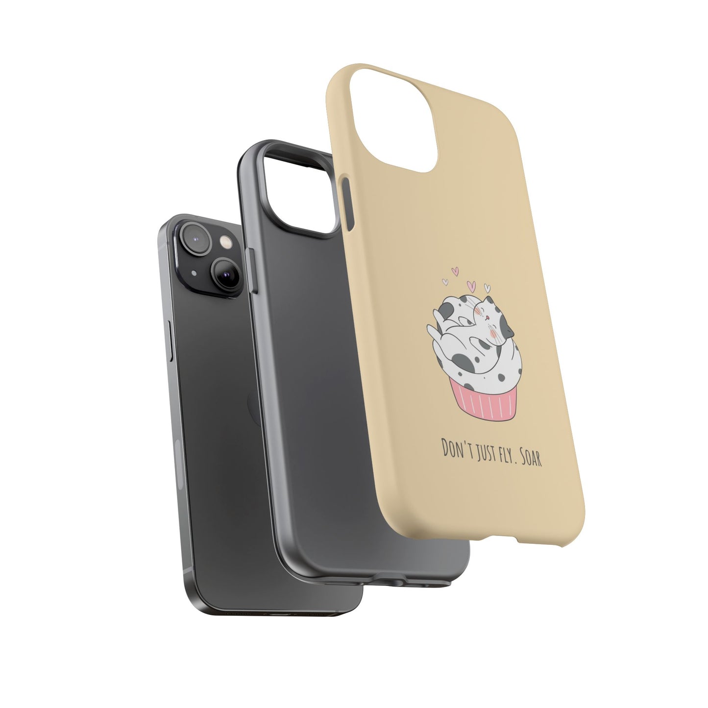 Tough Phone Case, Glossy Cute Design, Durable and Stylish, Trendy Smartphone Cover for Daily Use