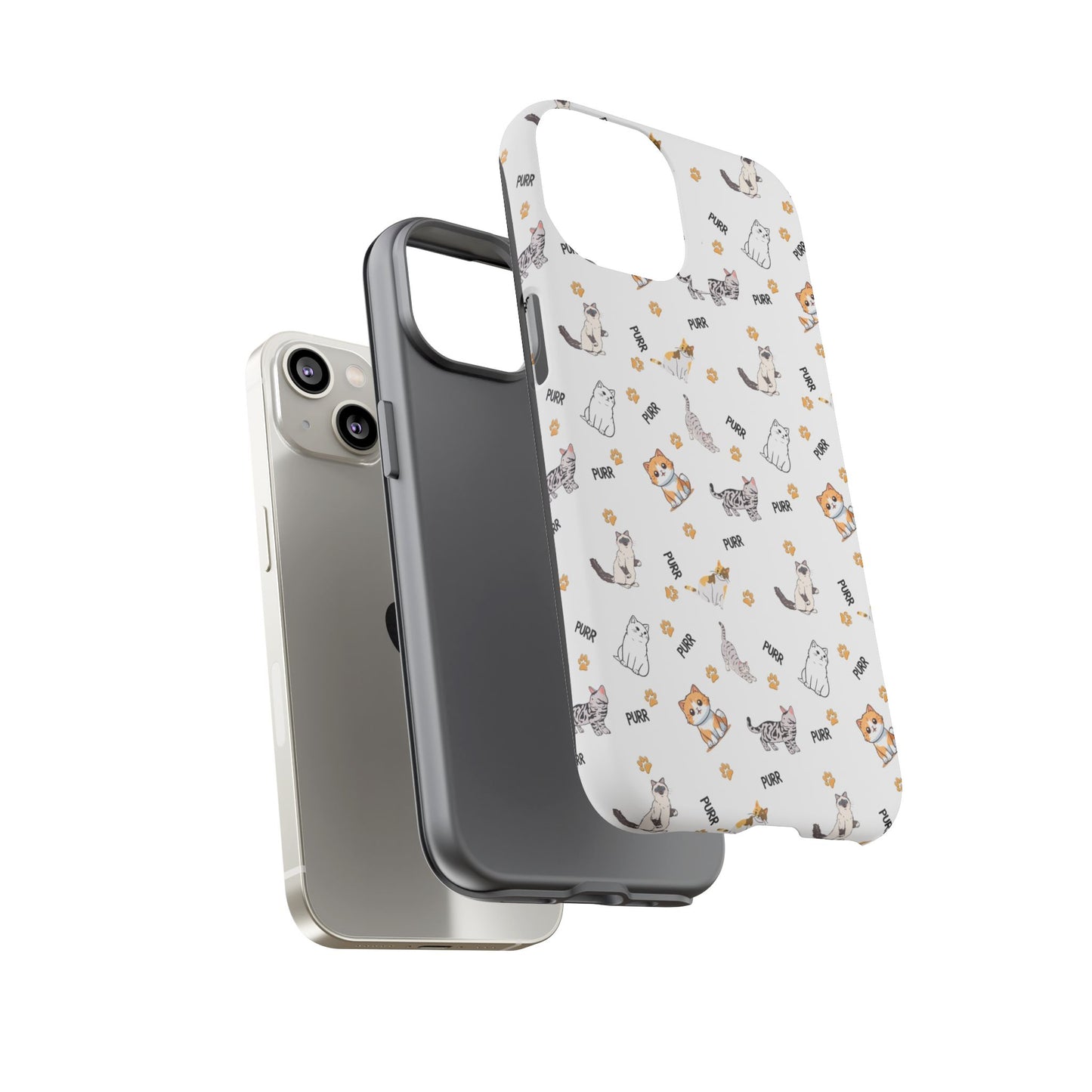 Tough Phone Case, Glossy Finish, Trendy and Cute, Durable Smartphone Protection for Daily Us