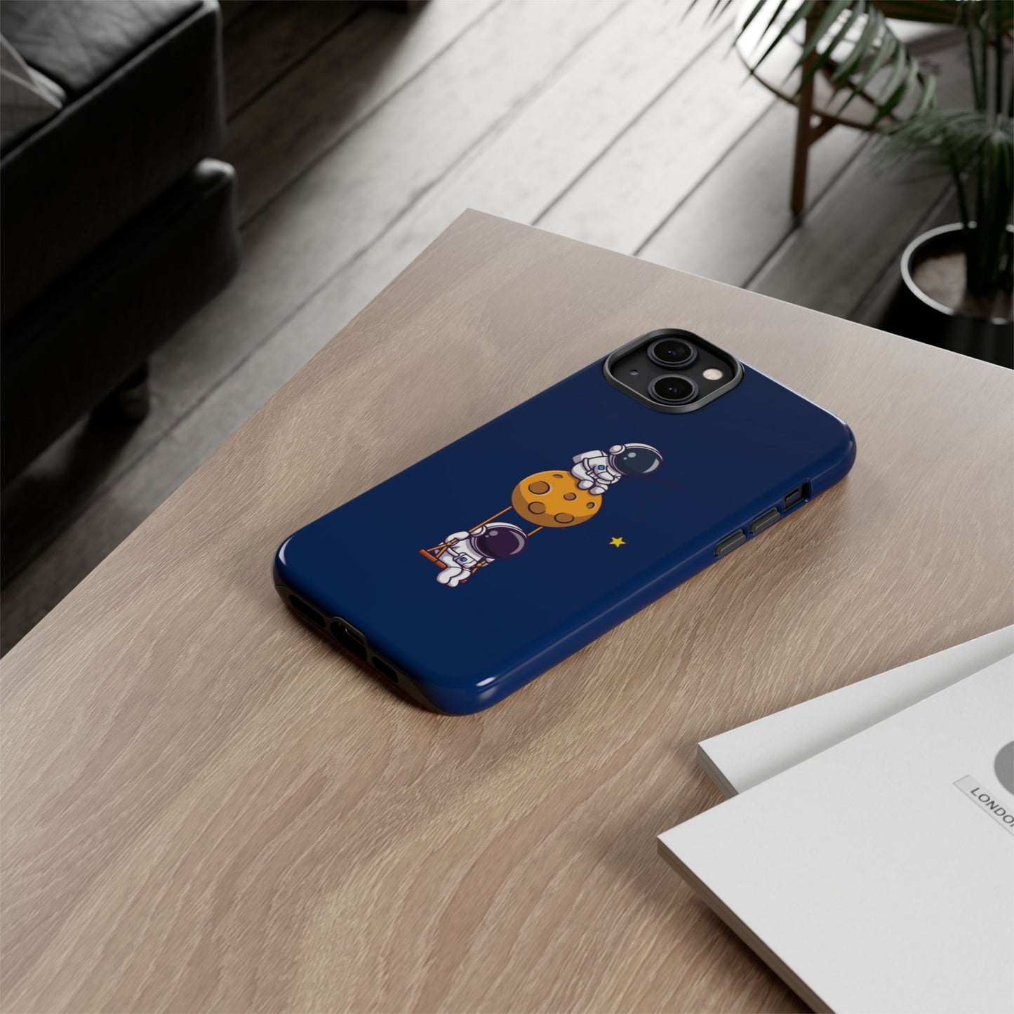 Astronaut Adventure Phone Case - Galaxy Design with Space Explorers