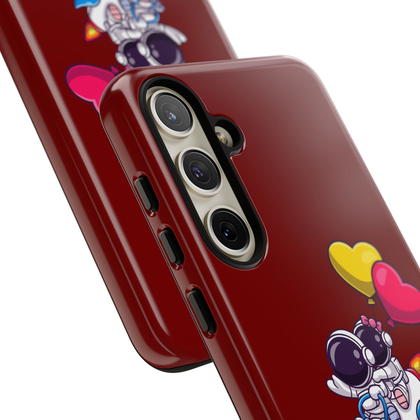 Cute Astronaut Phone Case - Love in Space Design for Couples