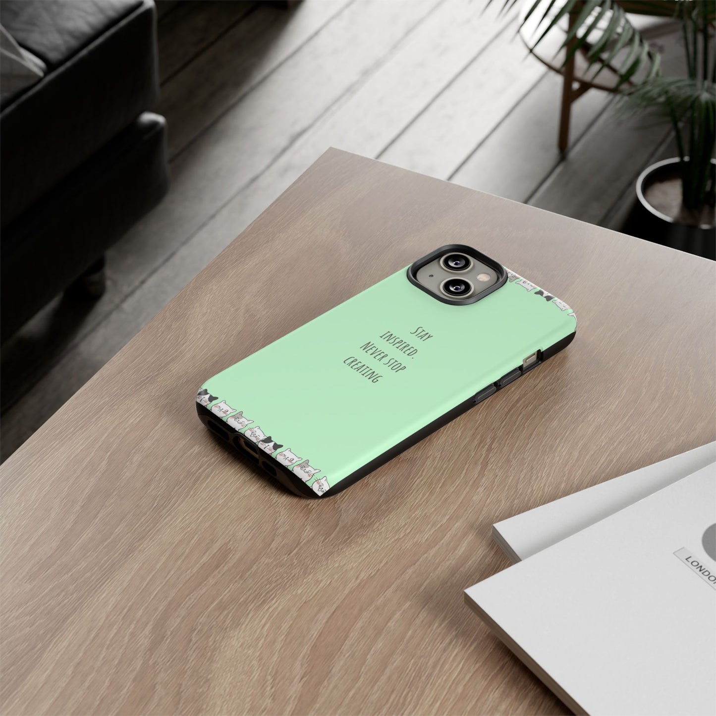 Tough Phone Case, Trendy Durable Glossy Finish, Stylish and Cute Smartphone Cover for Daily Use