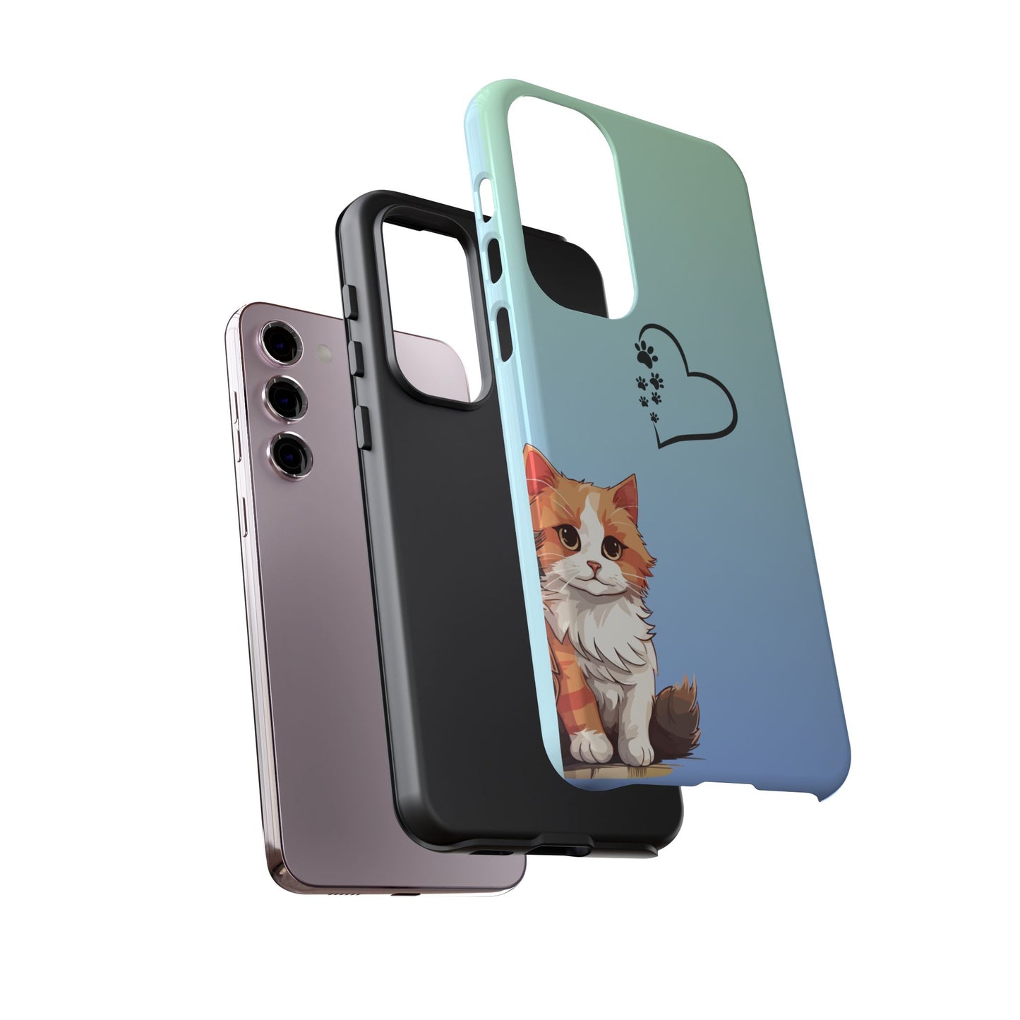 Trendy Tough Phone Case, Glossy Finish, Durable and Stylish, Cute Design for Smartphone Protection