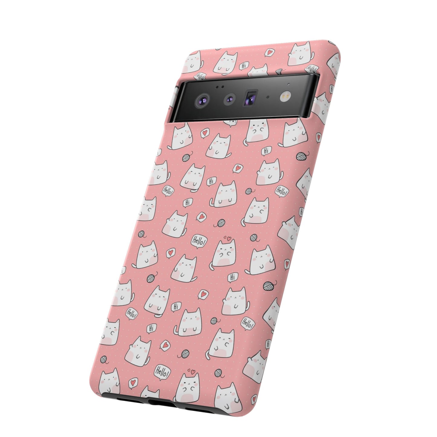 Tough Phone Case, Durable Glossy Cover, Trendy Stylish Design, Cute Protection for Smartphones