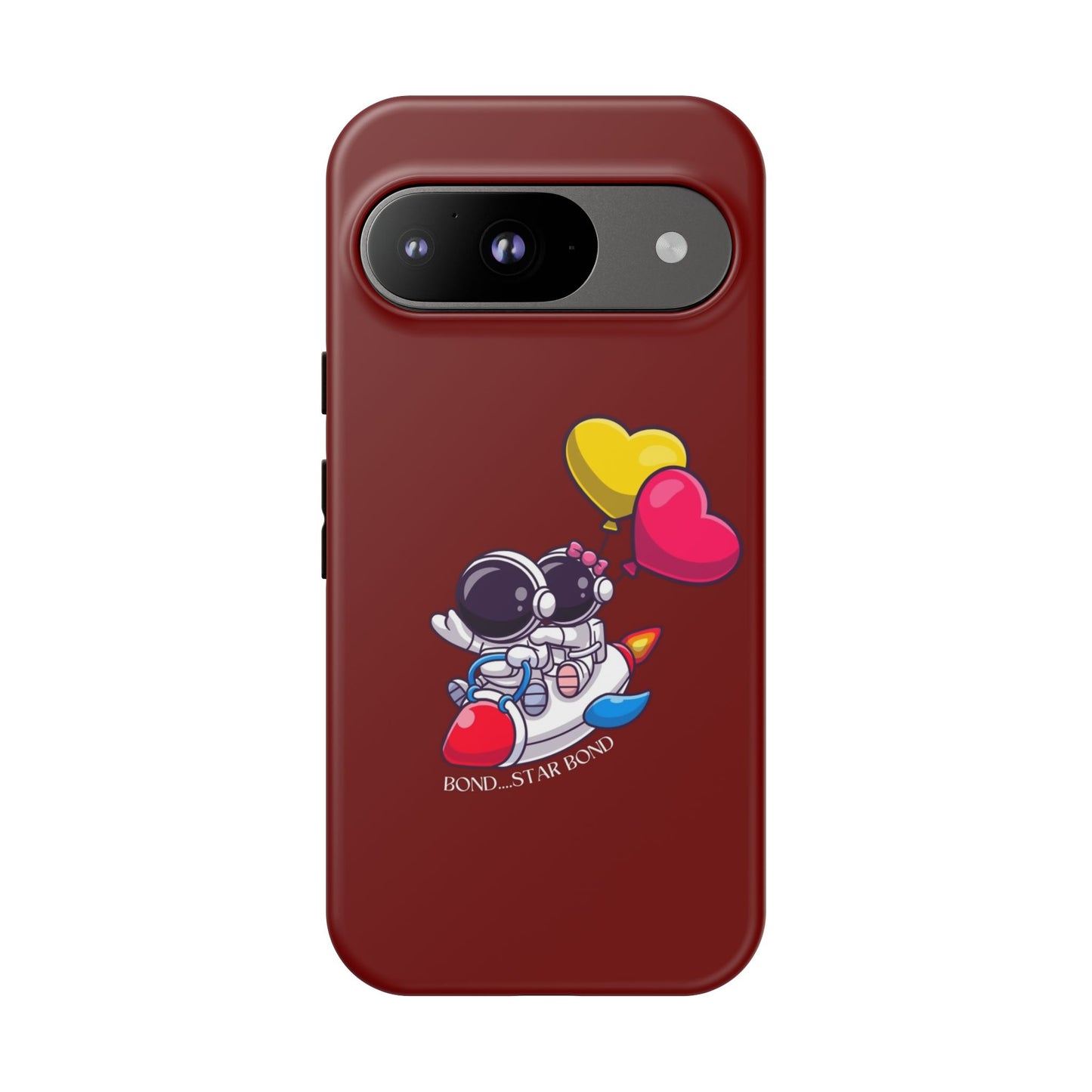 Cute Astronaut Phone Case - Love in Space Design for Couples