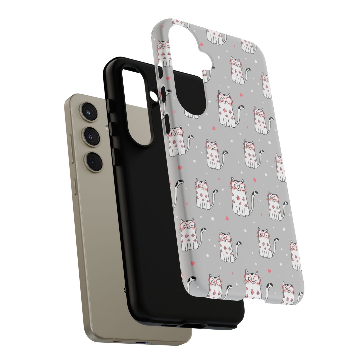 Durable Tough Phone Case, Stylish Glossy Cover, Trendy Cute Design, Perfect for Smartphone Use
