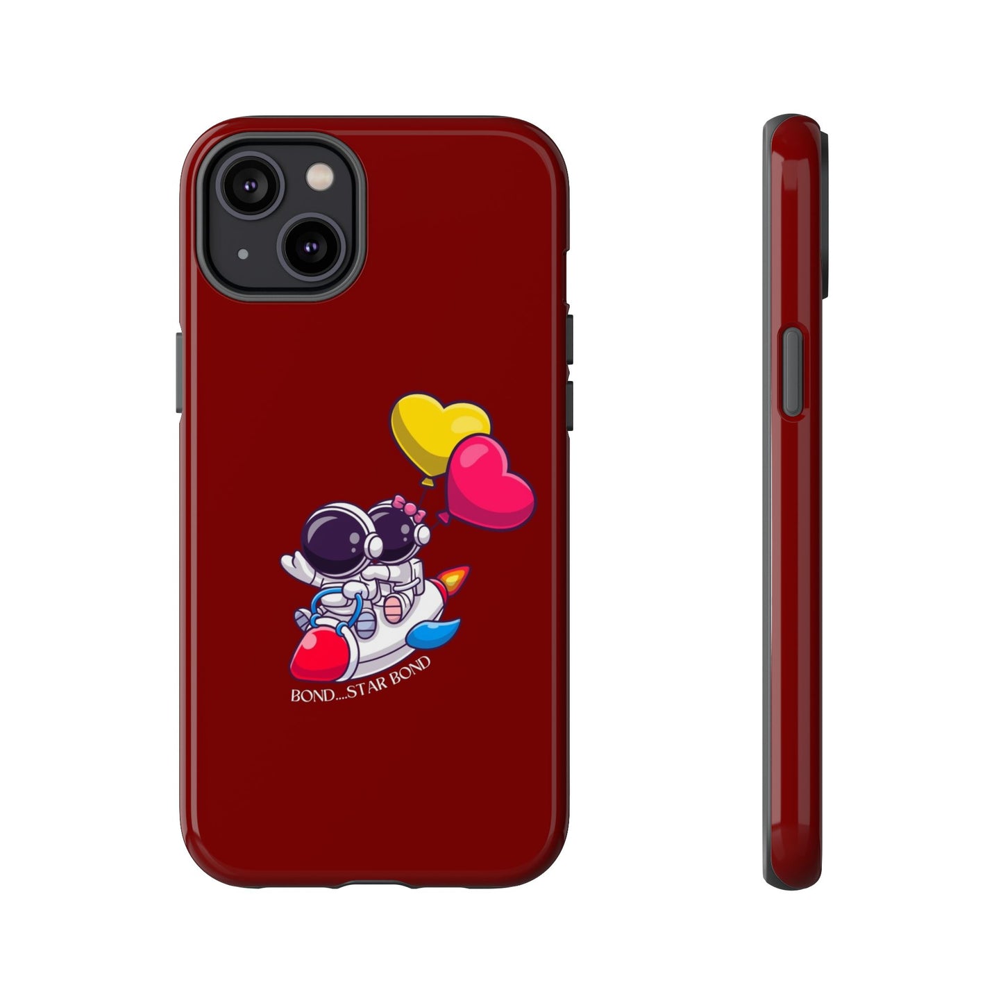Cute Astronaut Phone Case - Love in Space Design for Couples