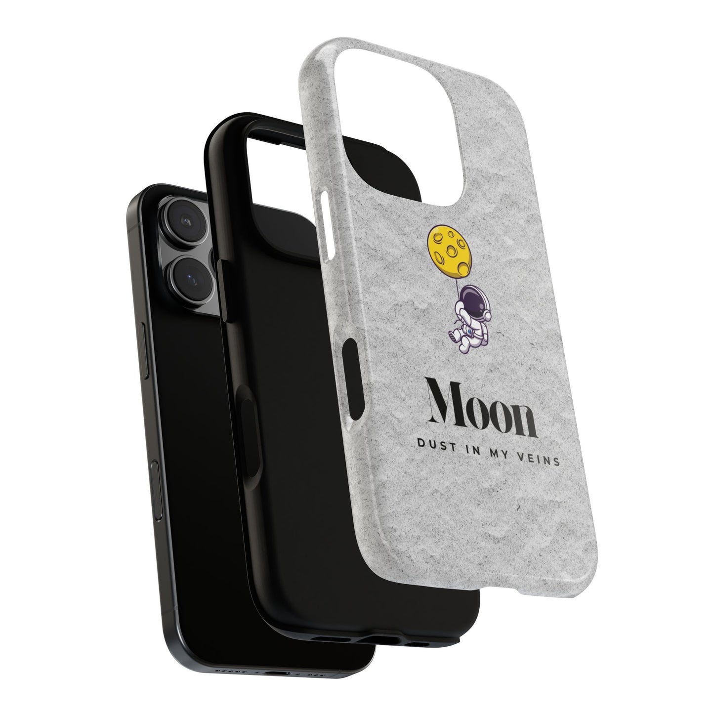 Astronaut Moon Phone Case - "Dust in My Veins" Durable Tough Case