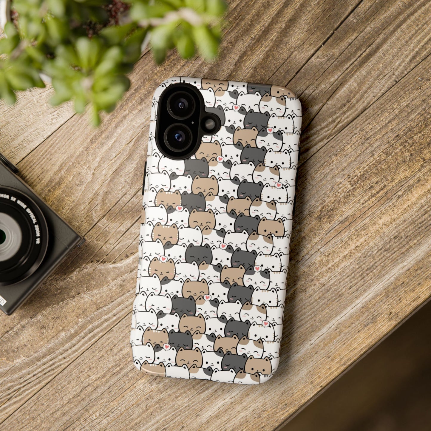 Tough Phone Case, Glossy Cute Finish, Durable and Stylish Design, Trendy Smartphone Protection