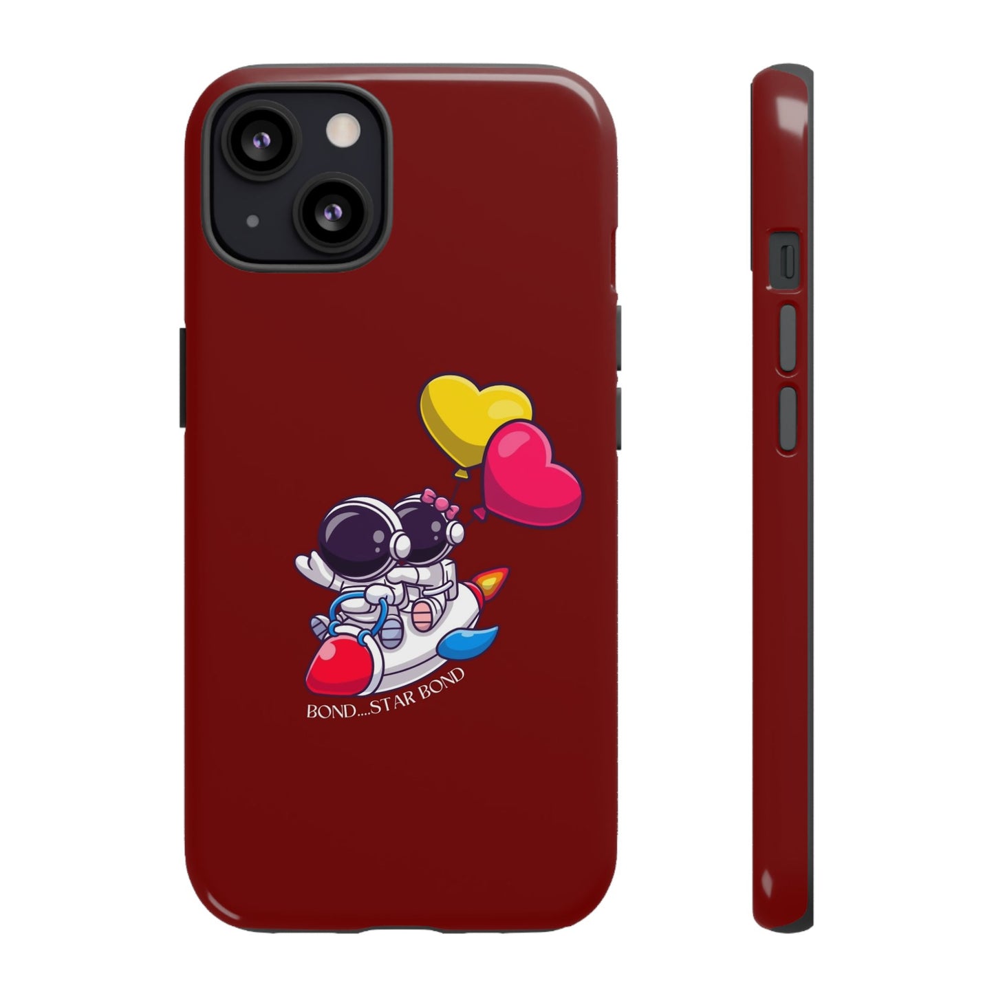 Cute Astronaut Phone Case - Love in Space Design for Couples