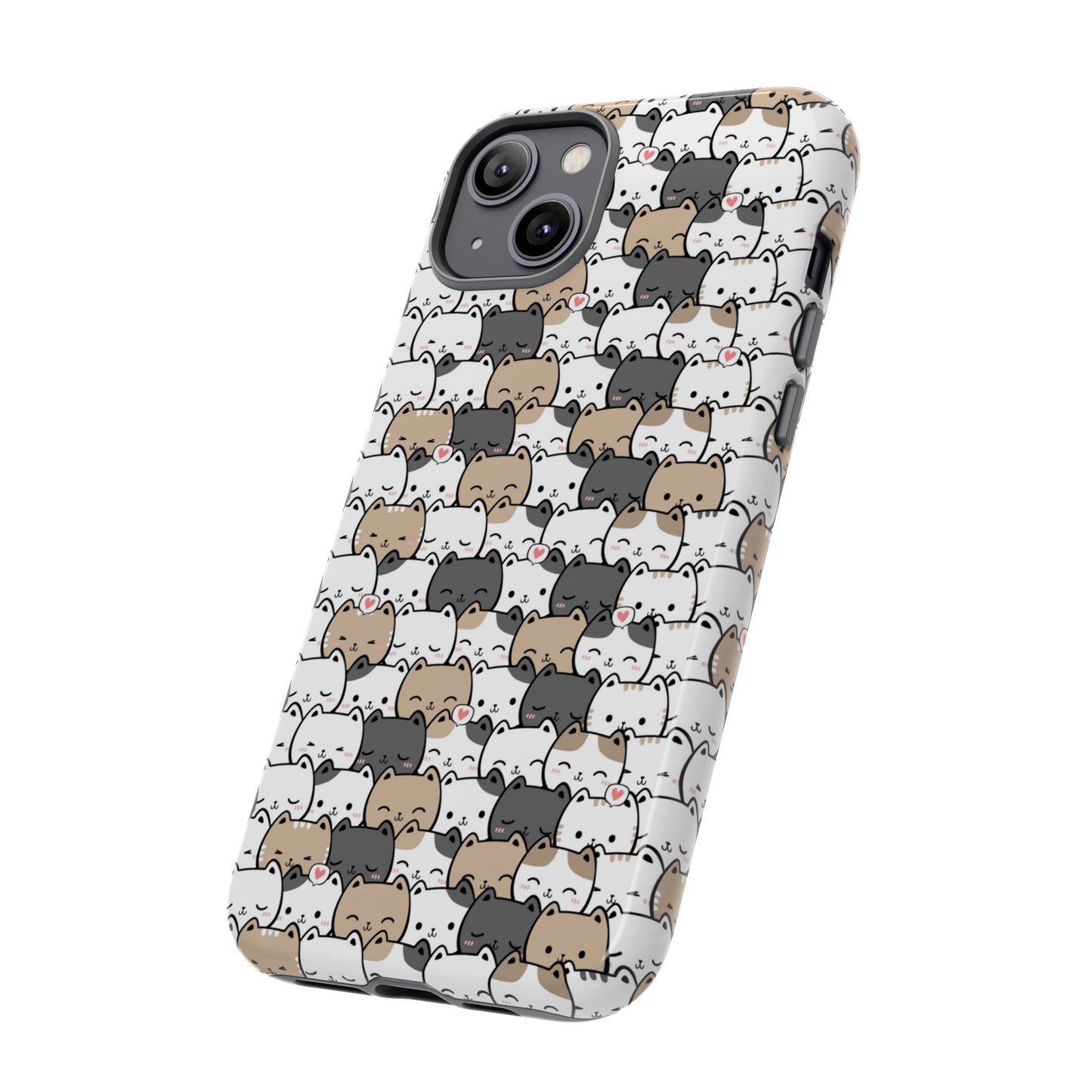 Tough Phone Case, Glossy Cute Finish, Durable and Stylish Design, Trendy Smartphone Protection