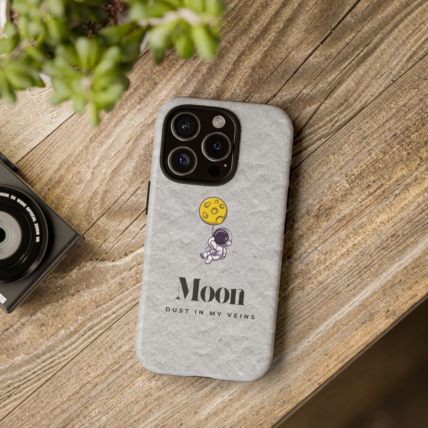 Astronaut Moon Phone Case - "Dust in My Veins" Durable Tough Case