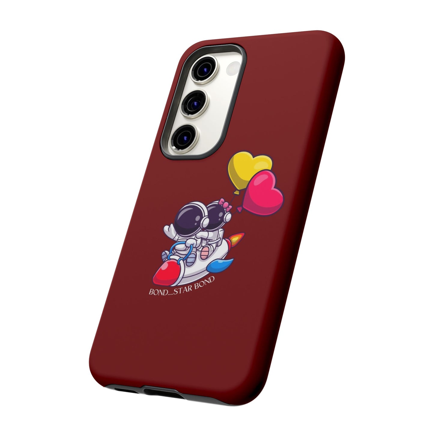 Cute Astronaut Phone Case - Love in Space Design for Couples