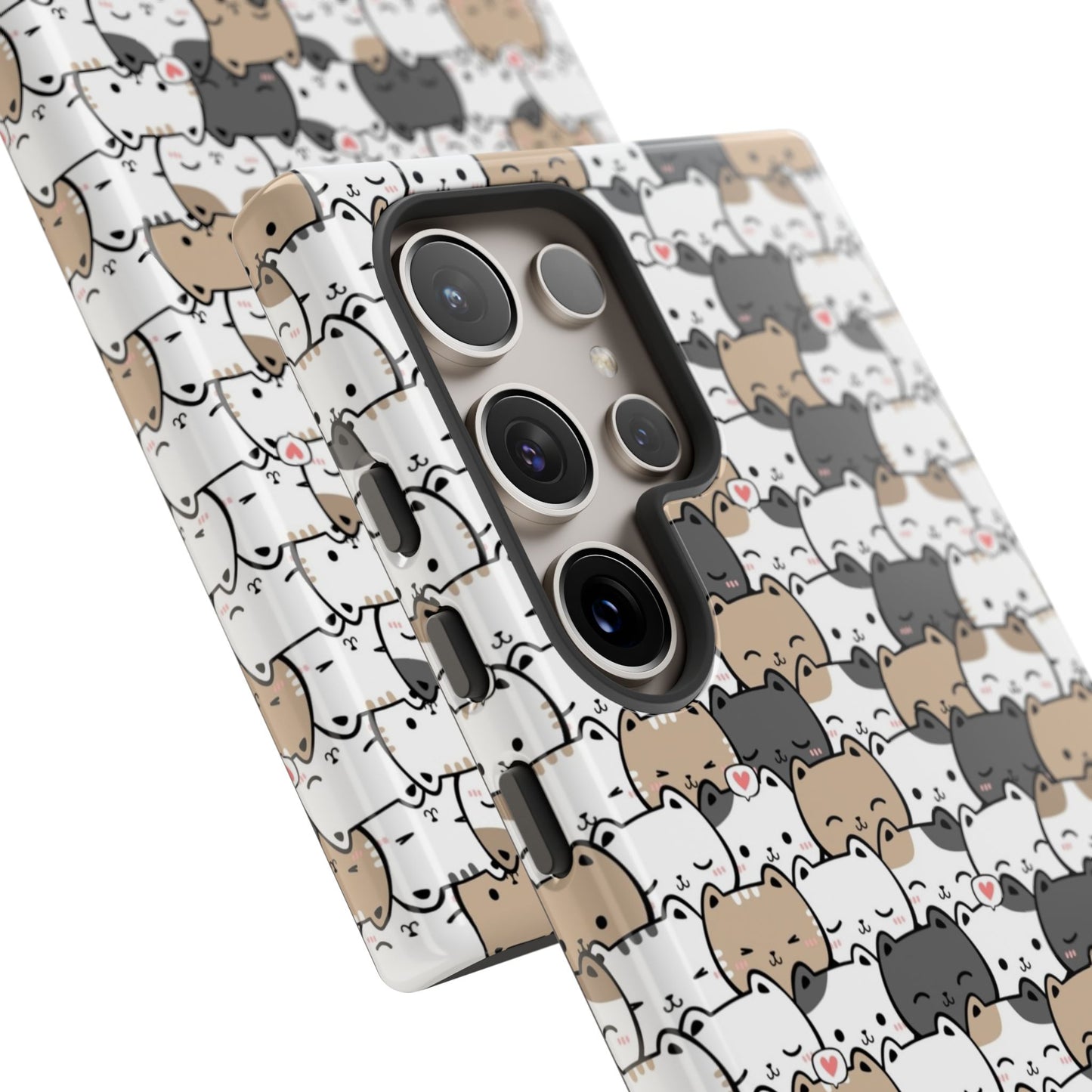 Tough Phone Case, Glossy Cute Finish, Durable and Stylish Design, Trendy Smartphone Protection