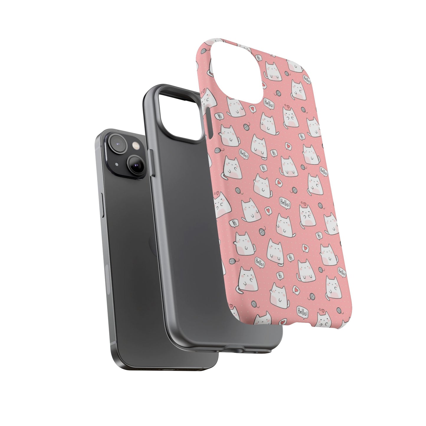 Tough Phone Case, Durable Glossy Cover, Trendy Stylish Design, Cute Protection for Smartphones
