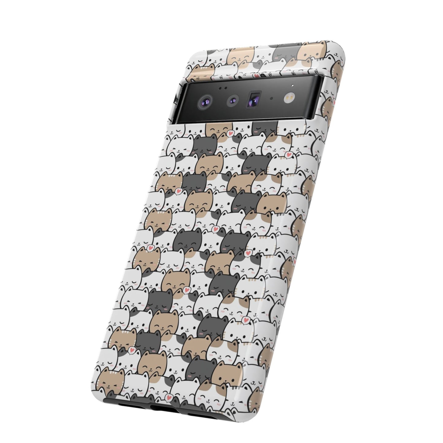 Tough Phone Case, Glossy Cute Finish, Durable and Stylish Design, Trendy Smartphone Protection