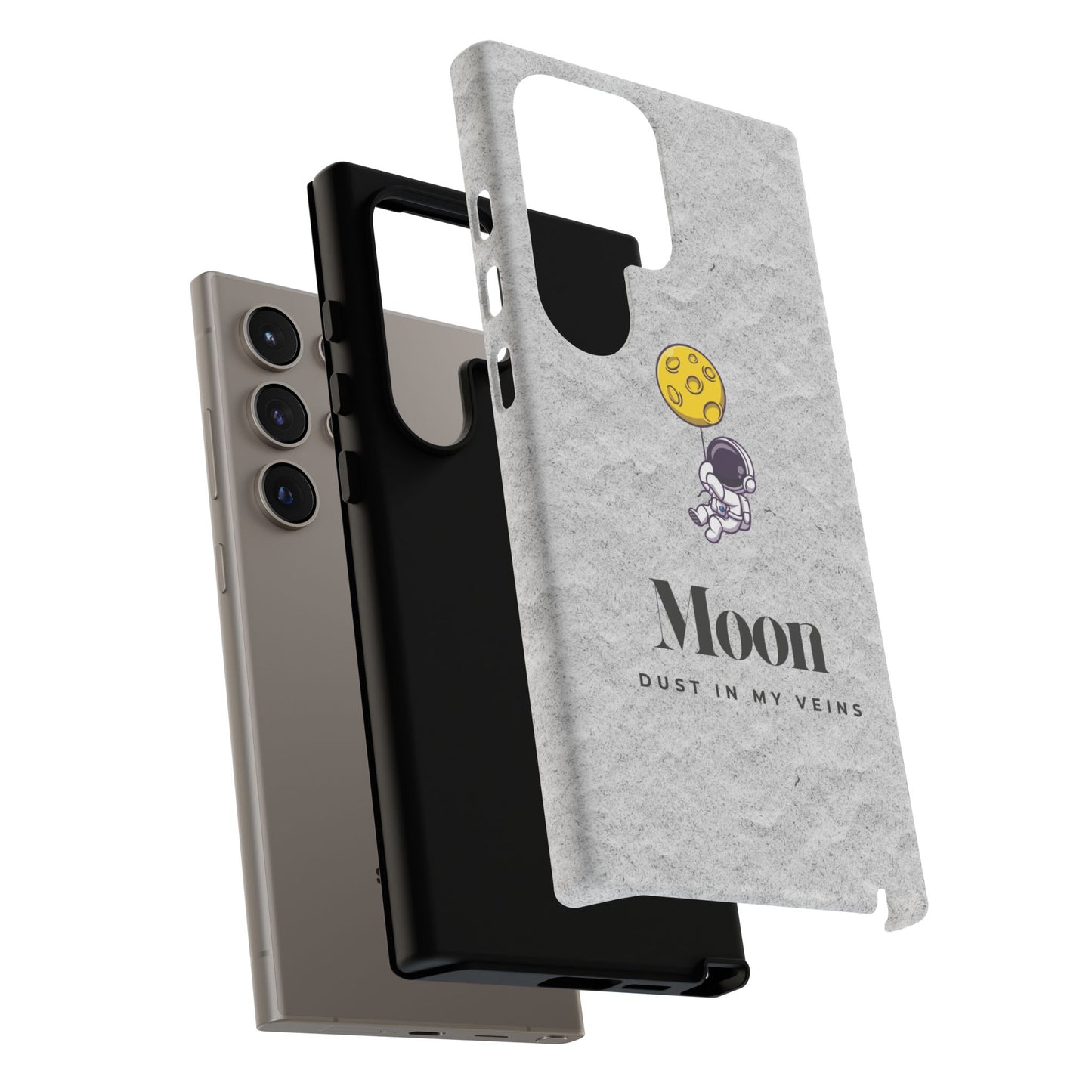 Astronaut Moon Phone Case - "Dust in My Veins" Durable Tough Case