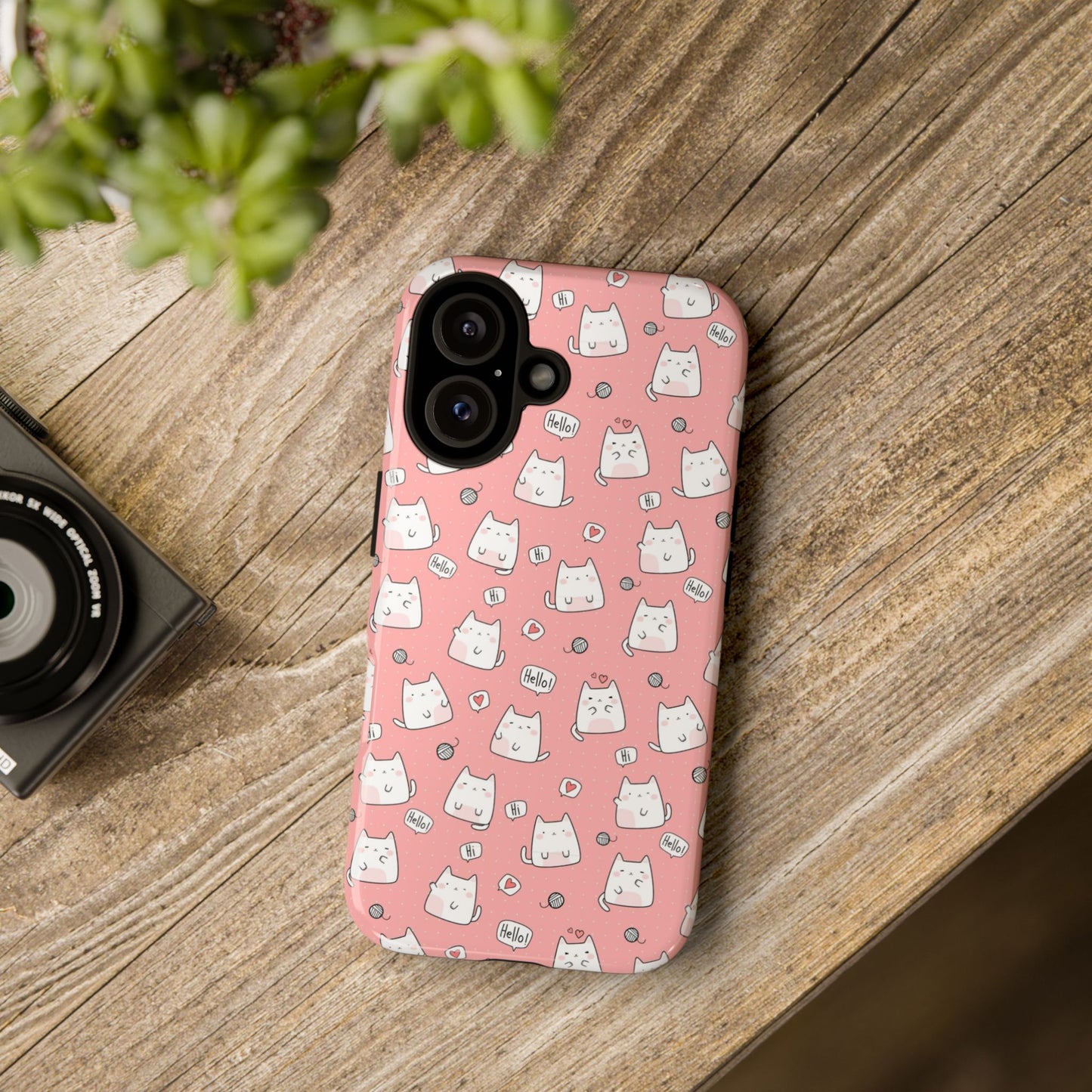Tough Phone Case, Durable Glossy Cover, Trendy Stylish Design, Cute Protection for Smartphones